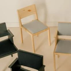 016 Maasto - Chaise assise rembourrée