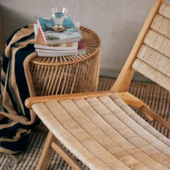 Abaca/ Teak Lounge Chair