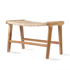 Abaca/ Teak Lounge Ottoman