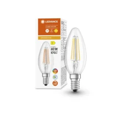 Ampoule LED Flamme claire E14 3.4W Equivalence Halo 40W 2700K Dimmable