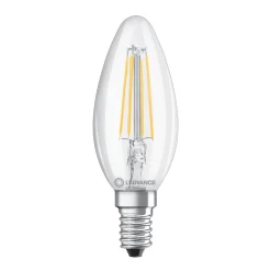Ampoule LED flamme E14 clair 4.2W Equivalence Halo 40W 2700K Dimmable