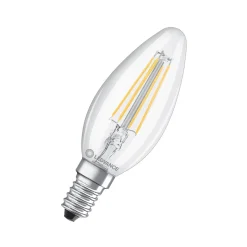 Ampoule LED flamme E14 clair 4.2W Equivalence Halo 40W 2700K Dimmable