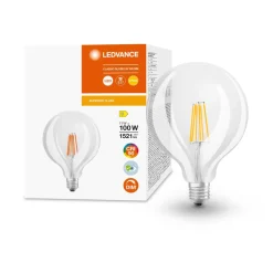 Ampoule LED Globe125 E27 Claire 11W Equivalence Halo 100W 2700K Dimmable