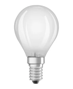 Ampoule LED Sphérique Dépolie E14 3.4W Equivalence Halo 40W 2700K Dimmable