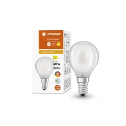 Ampoule LED Sphérique Dépolie E14 3.4W Equivalence Halo 40W 2700K Dimmable