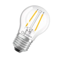 Ampoule LED sphérique E27 clair 4.8W Equivalence Halo 40W 2700K Dimmable
