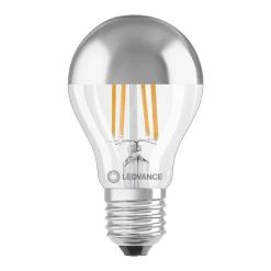 Ampoule LED standard E27 calotte argentée 6.5W Equivalence Halo 50W 2700K Non dimmable