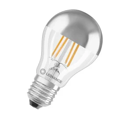 Ampoule LED standard E27 calotte argentée 6.5W Equivalence Halo 50W 2700K Non dimmable