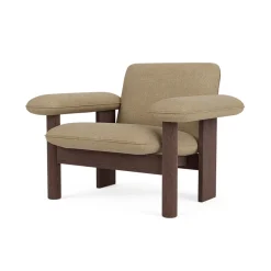 Brasilia - Lounge chair avec dossier bas textile