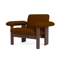 Brasilia - Lounge chair avec dossier bas textile