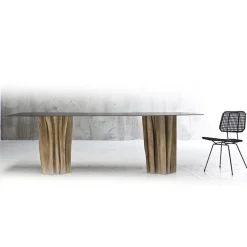 Brick Table Pied bois