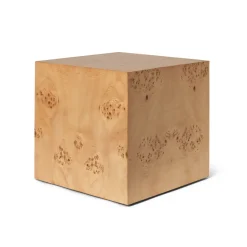 Burl Cube Side Table