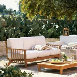Canapé 2/3 places Chelsea en teck