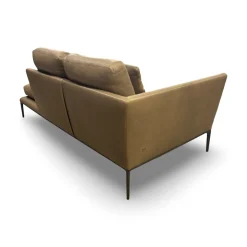 Canapé Atoll - Cuir Kasia 257 / Structure Chrome noir (Outlet)