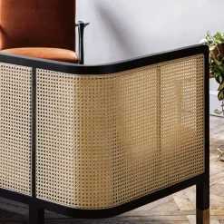 Canapé Cannage 210 Bois Noir