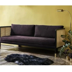 Canapé Cannage 210 Bois Noir