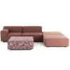 Canapé Plastics Outdoor Liberty 2 places + 3 Poufs