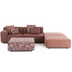 Canapé Plastics Outdoor Liberty 2 places + 3 Poufs
