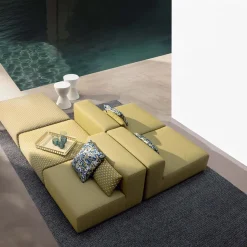 Canapé Plastics Outdoor Liberty 2 places + 1 Pouf