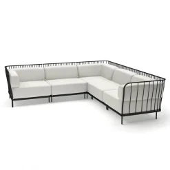 Cannolé Canapé d'angle 5 places