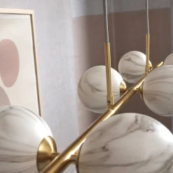 Carrara - Suspension 6 globes