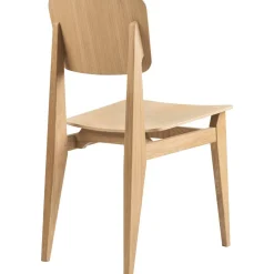 C-chair bois vernis