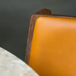 Chaise de salle à manger Ready - Front Upholstered Chêne teinté rouge