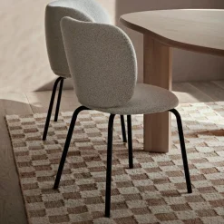 Check wool jute rugs