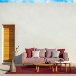 CleoSoft/ wood canapé 3 places