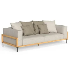 CleoSoft/ wood canapé 3 places