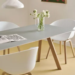 Copenhague table CPH30 - Pied chêne laqué 250x90 cm