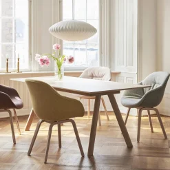 Copenhague table CPH30 - Pied chêne laqué 200x90 cm