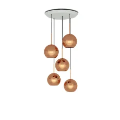 Copper Led suspension rond 25 cm
