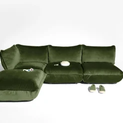 Corner sofa Sumo - Velvet recyclé