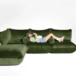 Corner sofa Sumo - Velvet recyclé