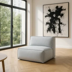 Cube 2.0 Fauteuil - Tissu Gris