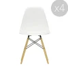 Eames Chaise DSW - Blanc (lot de 4)