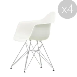 Eames Fauteuil DAR - Blanc (lot de 4)
