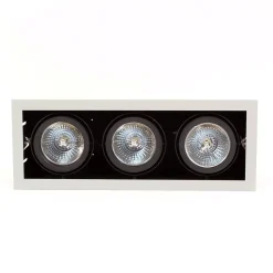 Encastré AR111 triple - argent