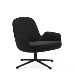 Era lounge chair low swivel tissu Aquarius