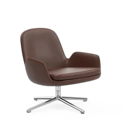 Era lounge chair low swivel cuir