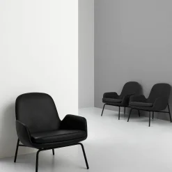 Era lounge chair low swivel cuir
