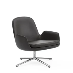 Era lounge chair low swivel cuir