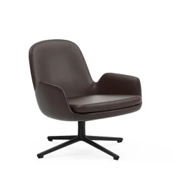 Era lounge chair low swivel cuir