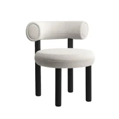 Fat Chaise de salle à manger - Pieds bois