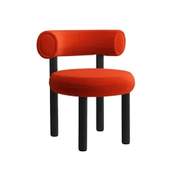 Fat Chaise de salle à manger - Pieds bois