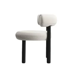 Fat Chaise de salle à manger - Pieds bois