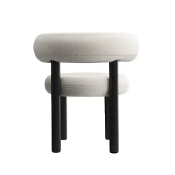 Fat Chaise de salle à manger - Pieds bois