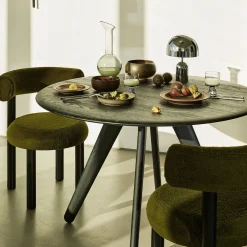 Fat Chaise de salle à manger - Pieds bois