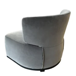 Fauteuil Amoenus - Velours Gris (Outlet)